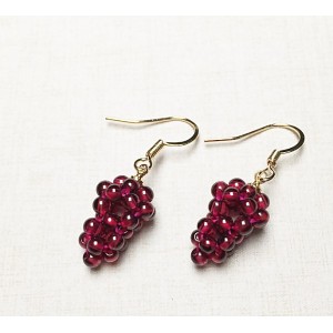 Χειροποίητα σκουλαρίκια κρεμαστά σταφύλια