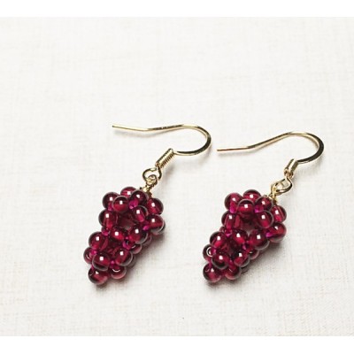 Χειροποίητα σκουλαρίκια κρεμαστά σταφύλια