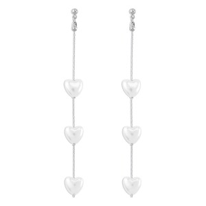 Σκουλαρικια κρεμαστες καρδουλες 