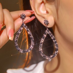 Κρεμαστα σκουλαρίκια με στρας Αξεσουάρ