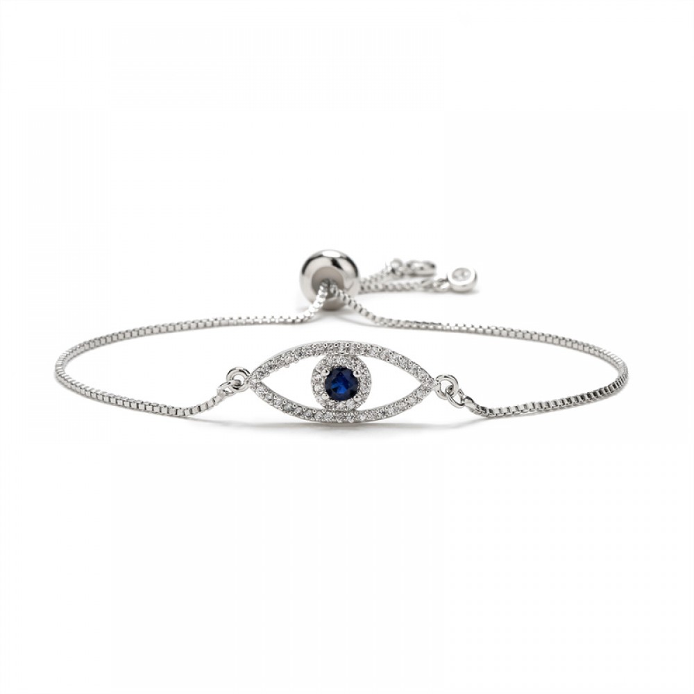 Ατσάλινο  βραχιολάκι με ματάκι  Αξεσουάρ