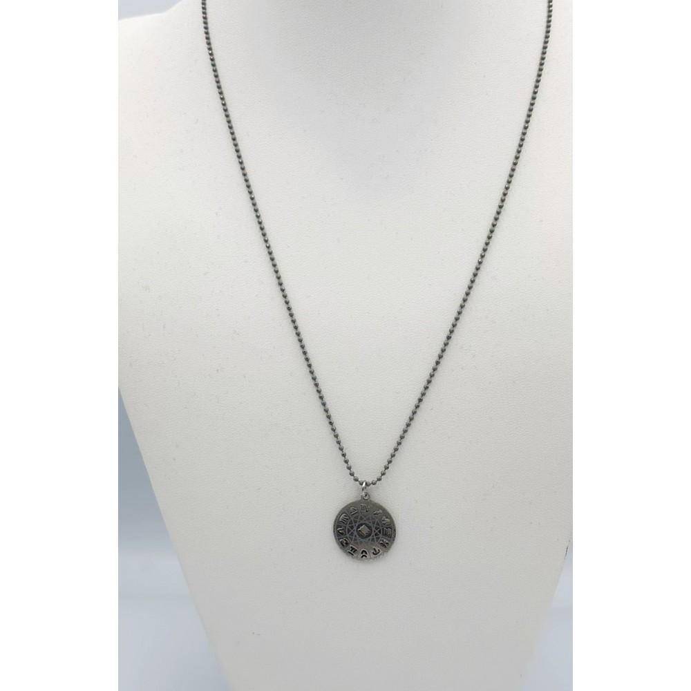 Ατσάλινο κολιέ με τον ζωδιακό κύκλο Αξεσουάρ