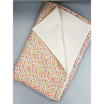 Χειροποίητη βρεφική κουβέρτα ''colourful triangles''