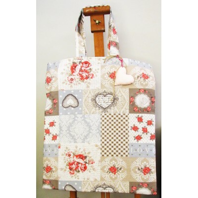 All day bag ''patchwork hearts''