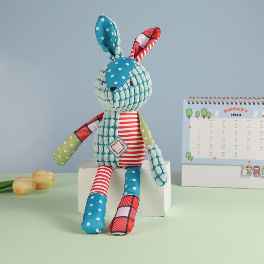 Χειροποίητο κουνελάκι πολύχρωμο Χριστούγεννα