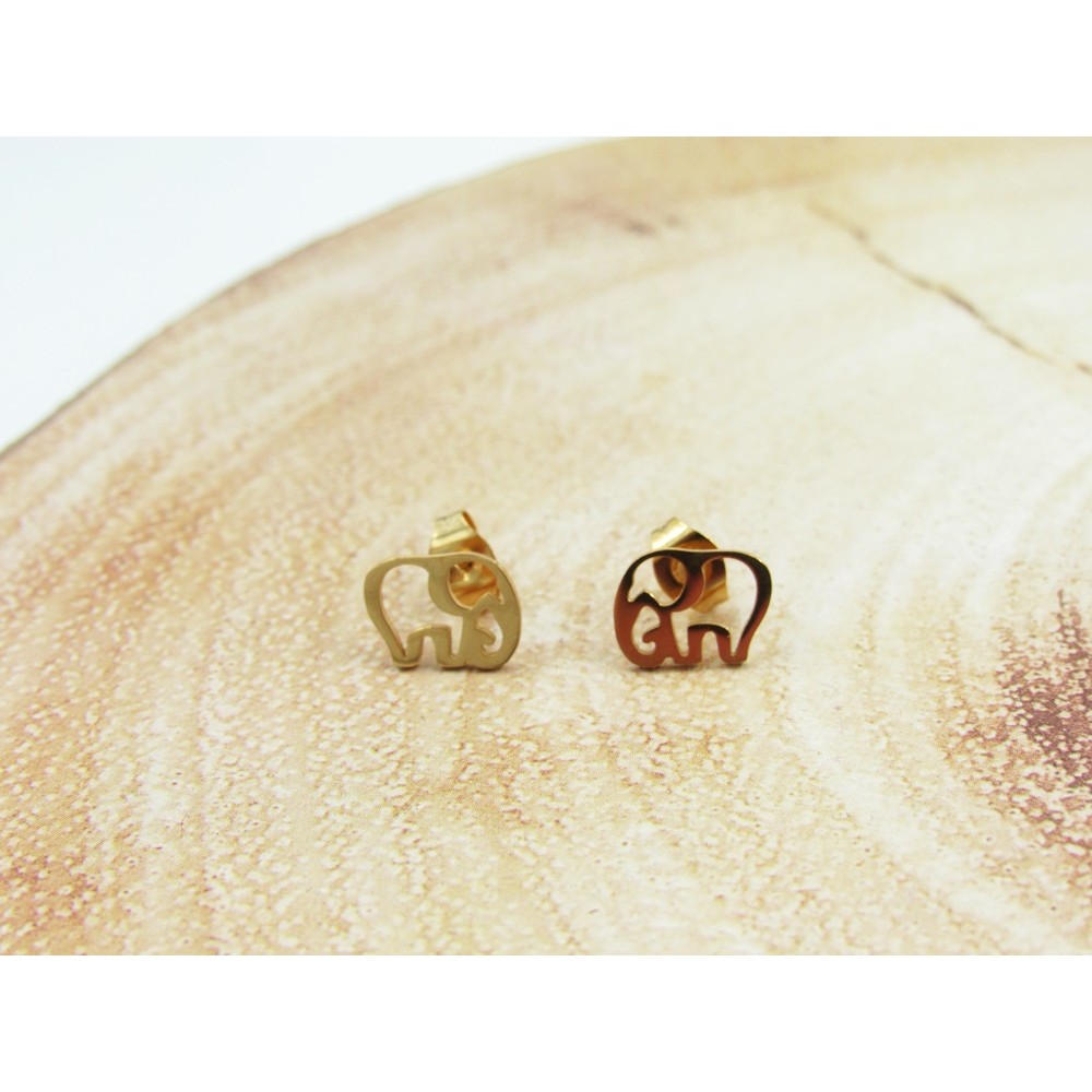 Ατσάλινα σκουλαρίκια σε σχήμα ελέφαντα Είδη Δώρων