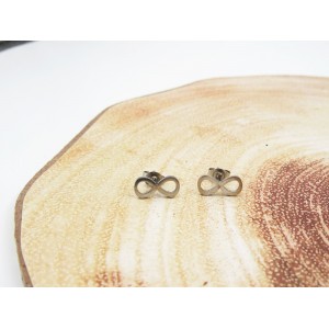 Ατσάλινα σκουλαρίκια σε σχήμα άπειρο Είδη Δώρων