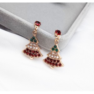 Χριστουγεννιάτικα σκουλαρίκια Δέντρο με στρας