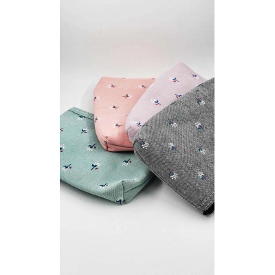 Πορτοφολακι για ψιλά με ανθάκια 