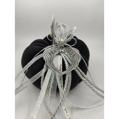 Χειροποίητη κολοκύθα μαύρη γούρι