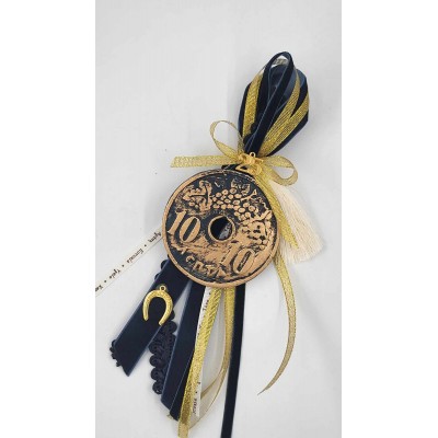 Χριστουγεννιάτικο χειροποίητο γούρι δεκάρα