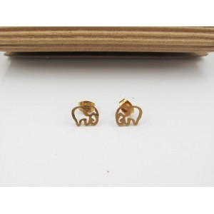 Ατσάλινα σκουλαρίκια σε σχήμα ελέφαντα Είδη Δώρων