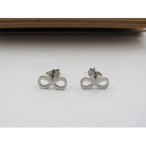 Ατσάλινα σκουλαρίκια σε σχήμα άπειρο Είδη Δώρων