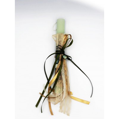 Αρωματική λαμπάδα με κόσμημα αυγό τιρκουάζ