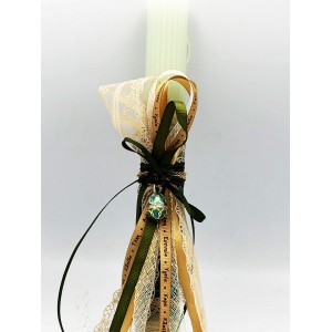 Αρωματική λαμπάδα με κόσμημα αυγό τιρκουάζ Εποχιακά