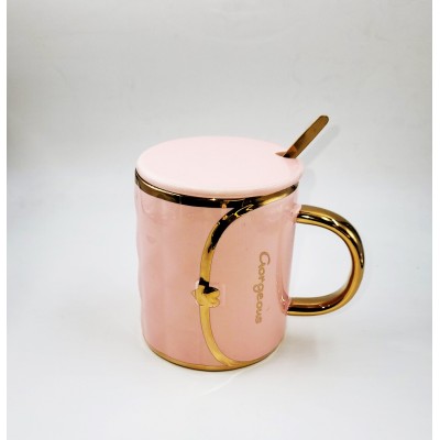 Κούπα τσαντάκι ΡΟΖ-ΧΡΥΣΟ